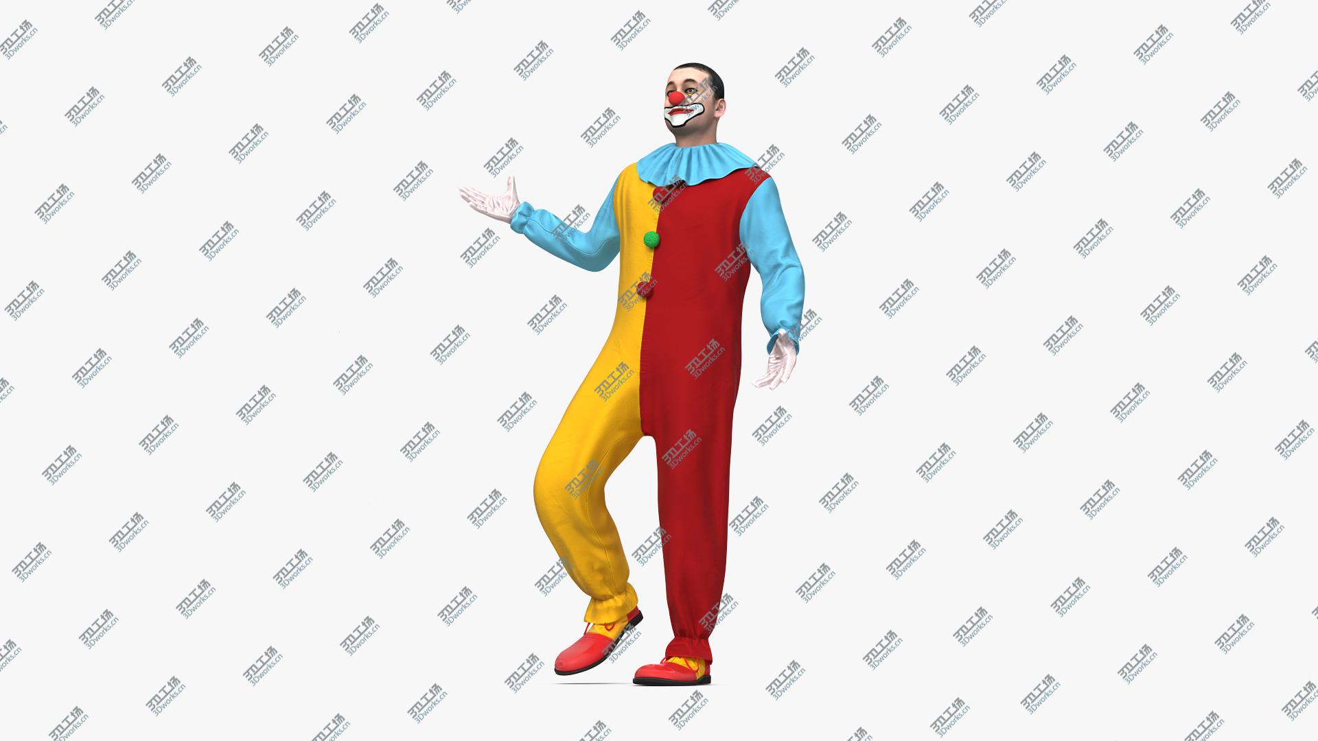 images/goods_img/202104093/Circus Clown Standing Pose 3D model/1.jpg